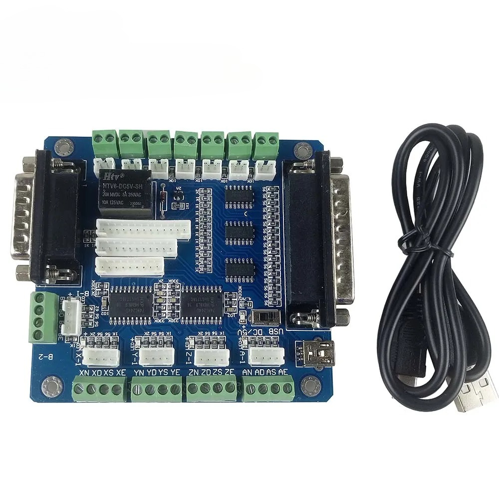 5 Axis Cnc Breakout Board Interface Mach3 - Mach3 5 Eksenli CNC Gravür Makinesi
