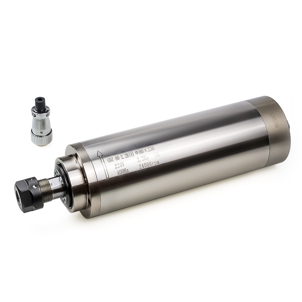 2.2KW/1.5KW 400Hz 24000RPM Su  - 2.2Kw Water Cooled Spindle Kit Vfd incelemesi ve fiyatı