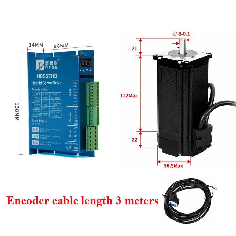 Nema23 Kapalı Döngü Step Motor - Nema 23 Closed Loop Stepper Motor Driver Kit incelemesi ve fiyatı