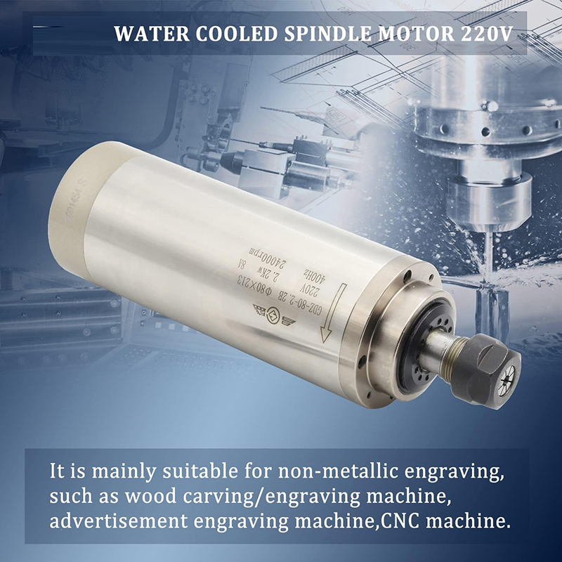 2.2KW 1.5KW CNC Mili Motoru 22 - Er20 Collet Chuck Spindle Motor 220V incelemesi ve fiyatı