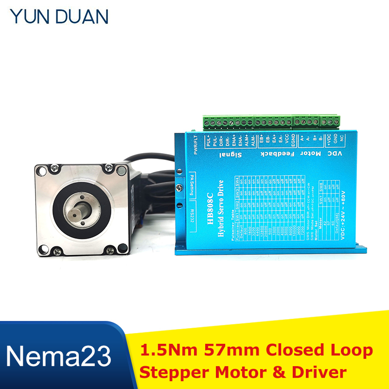 1.5Nm Kapalı Döngü Step Motor  - Nema 23 Closed Loop Stepper Motor Driver Kit incelemesi ve fiyatı